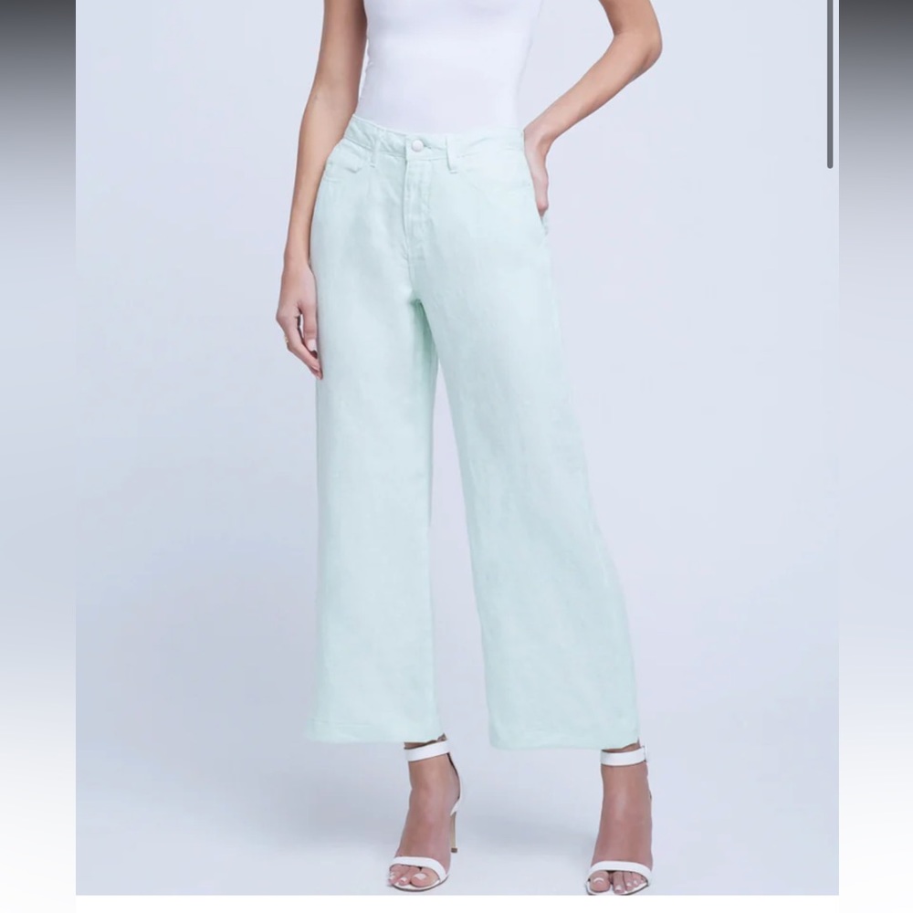 L’AGENCE - DANICA H/R WIDE LEG - SOFT MINT